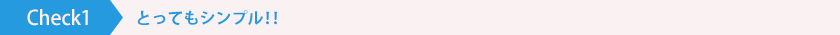 Check1とってもシンプル!!